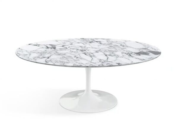 Ovaler Kaffeetisch aus Marmor | Knoll | Tulip