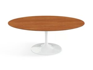 Ovaler Kaffeetisch aus Holz | Knoll | Tulip