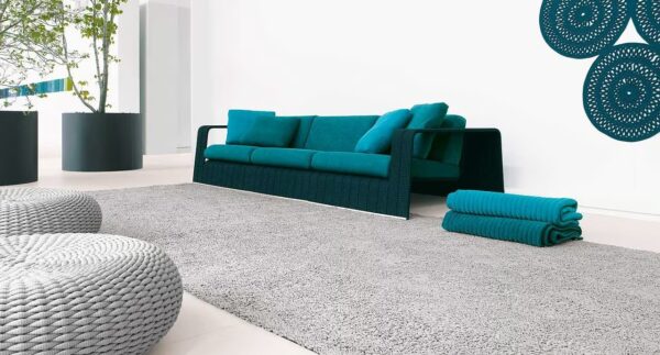 Uni- rechteckiger Teppich | Paola Lenti | High Tech - Image 2