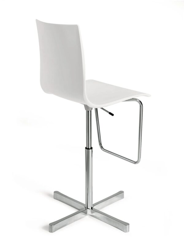 Drehhocker Speichen- Hocker aus Acryl mit Rückenlehne | Desalto - Image 3