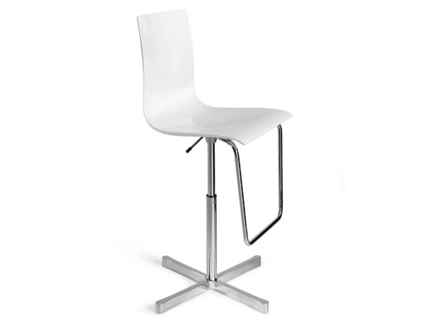 Drehhocker Speichen- Hocker aus Acryl mit Rückenlehne | Desalto - Image 2