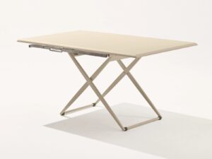 Rechteckiger höhenverstellbarer Gartentisch | FAST | Zebra