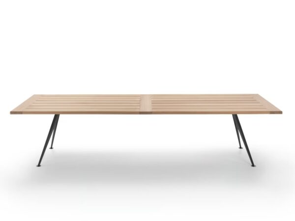 Rechteckiger Gartentisch aus Irokoholz | Flexform | Zefiro