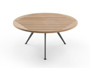Runder Gartentisch aus Irokoholz | Flexform | Zefiro