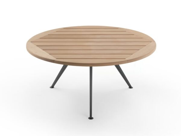 Runder Gartentisch aus Irokoholz | Flexform | Zefiro