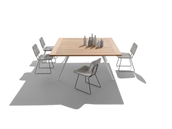 Quadratischer Gartentisch aus Irokoholz | Flexform | Zefiro - Image 3