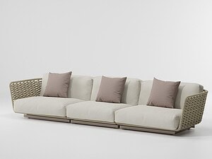 Sofa 340 cm ohne Seitenkissen | Kettal | Tilos