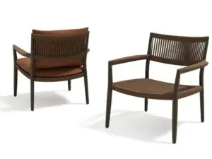 Lounge Gartensessel aus Aluminium mit Armlehnen | TRIBÙ | Nagomi