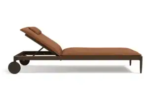 Verstellbare Gartenliege aus Aluminium und Canax® | TRIBÙ | Nagomi